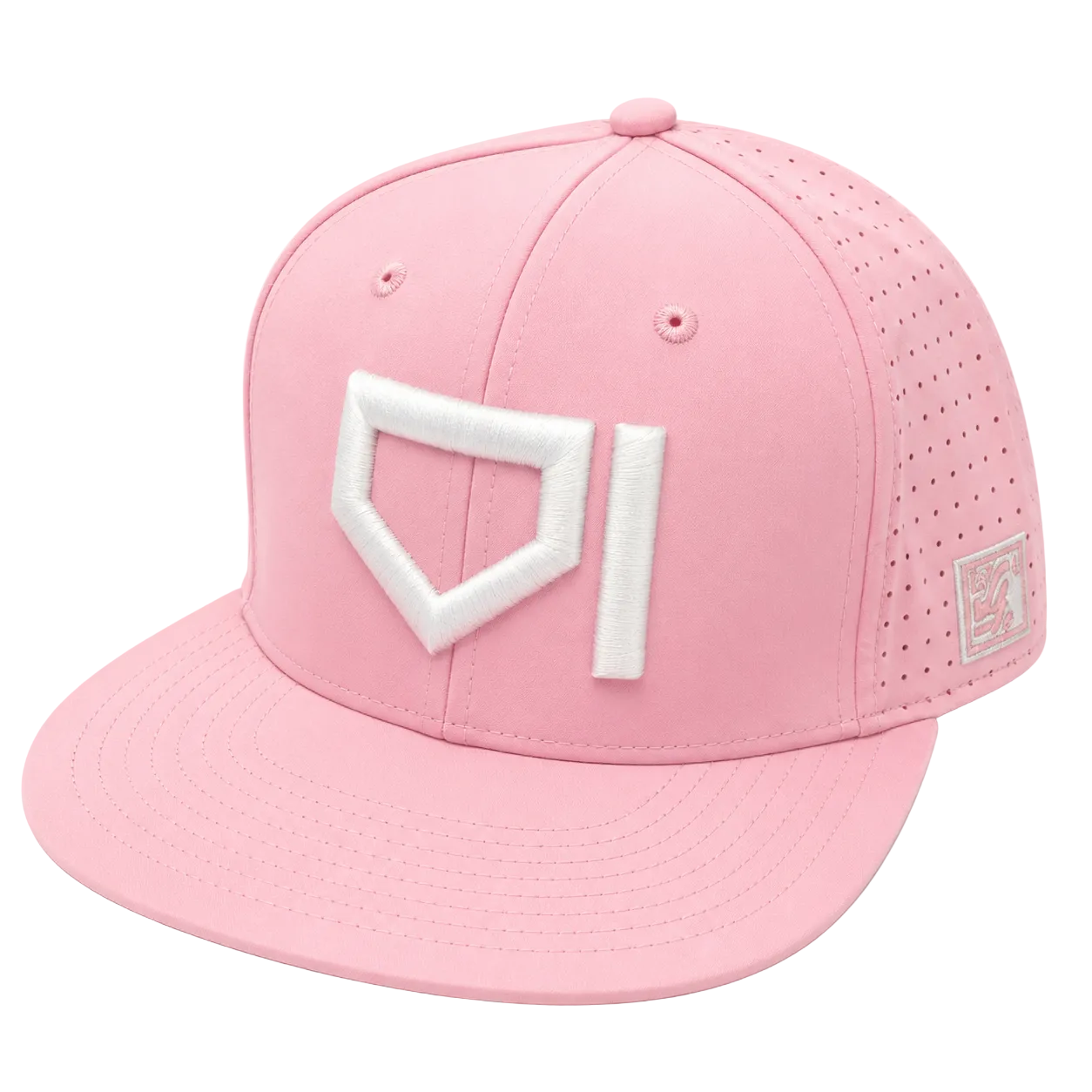 Homeplate Fitted Hat - White/Pink
