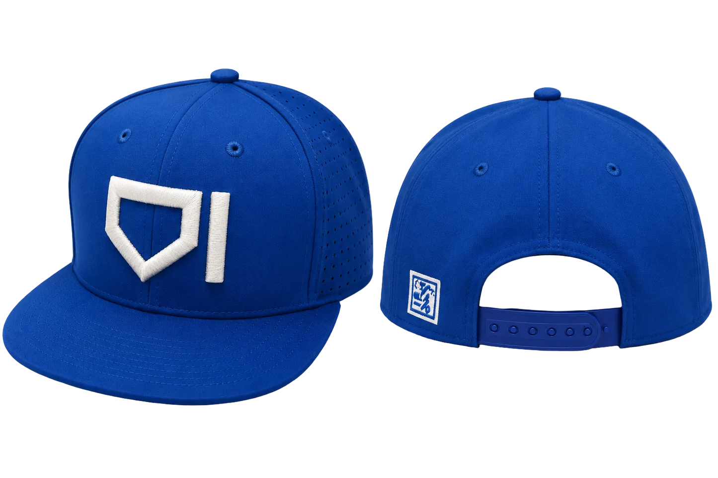 Homeplate Snap-Back - Cream/Royal