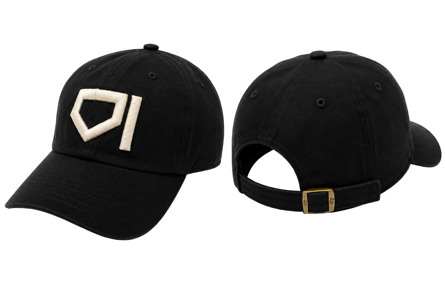 Homeplate Dad Hat - Cream/Black