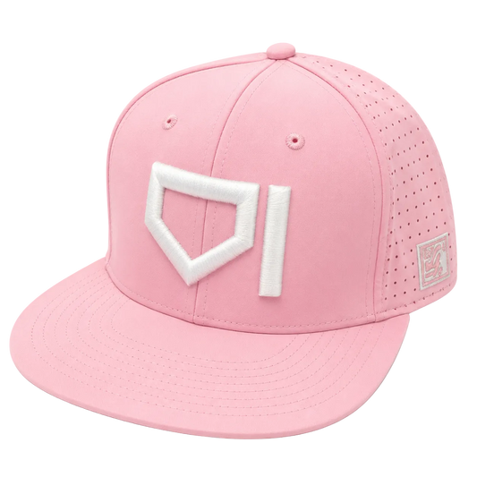 Homeplate Fitted Hat - White/Pink