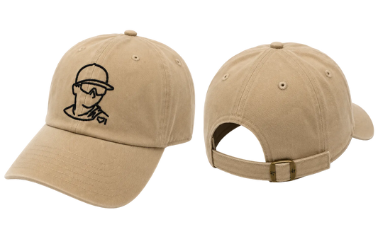 Silhouette Dad Hat - Black/Tan