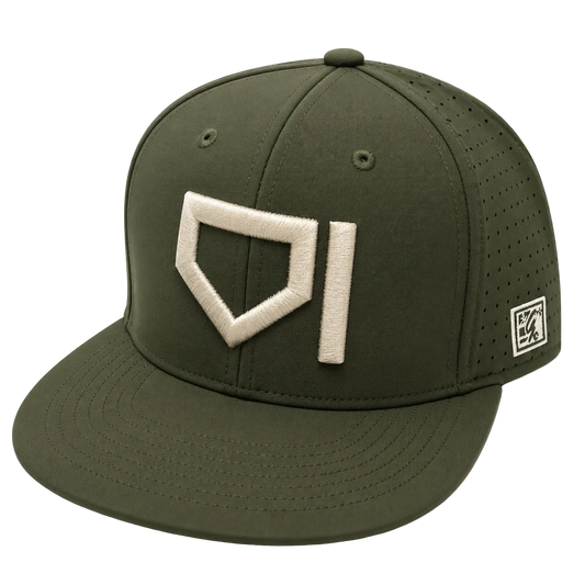 Homeplate Fitted Hat - Cream/Olive
