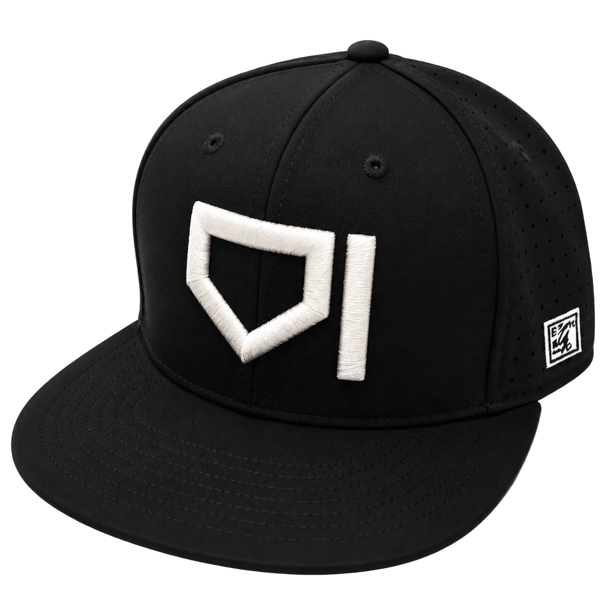 Homeplate Fitted Hat - Cream/Black