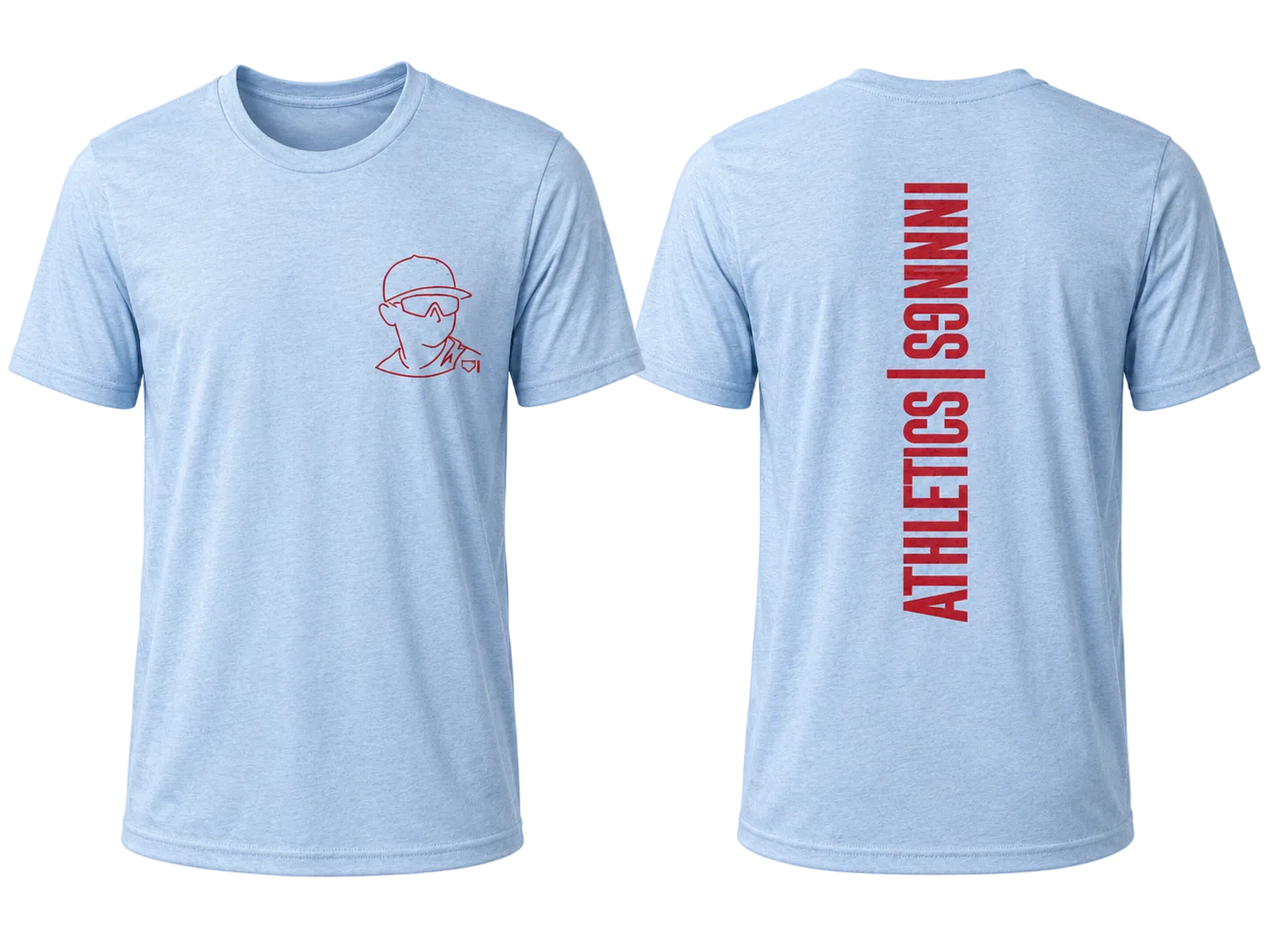 Youth Vertical T-Shirt - Columbia Blue