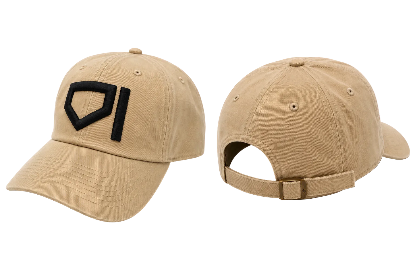 Homeplate Dad Hat - Black/Tan