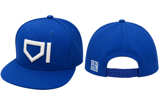 Homeplate Snap-Back - Cream/Royal